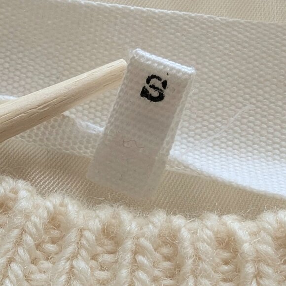 MAISON MARGIELA Women's Knit Beige Wool Sweater, Sizer S, Made in Italy - Picture 11 of 11